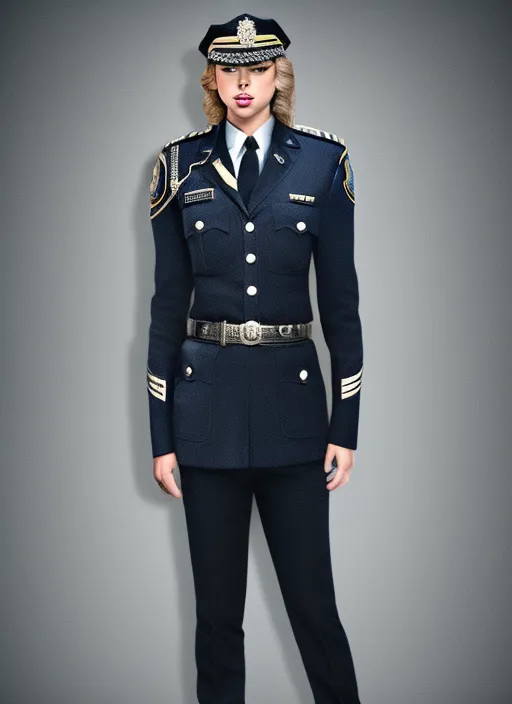 taylor swift as a police officer full body shot. taylor swift as a police officer full body shot. HQ, warm shades, octane render