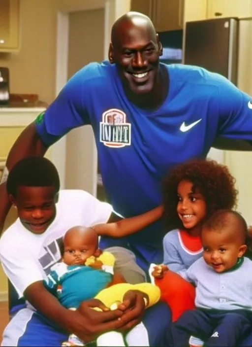 michael jordan being a babysitter