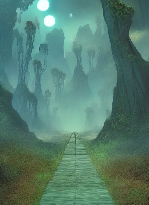 mysterious adventure on a new planet with fauna, showing a pathway. mysterious adventure on a new planet with fauna, showing a pathway. tumblr, comic book cover