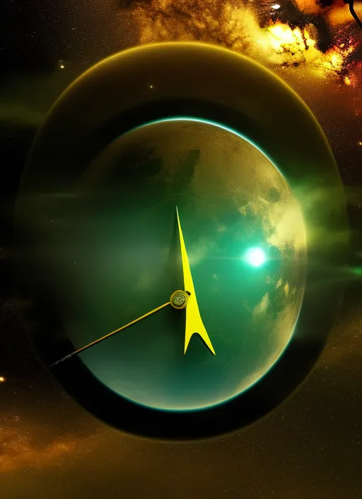 clock on a mysterious planet