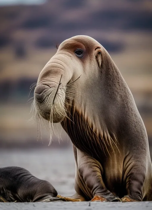 walrus horseman, trending on pexels