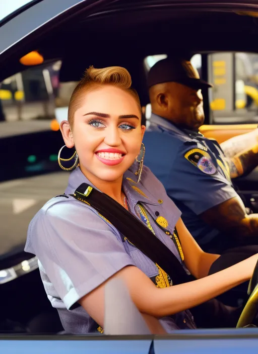 miley cyrus working as cab driver