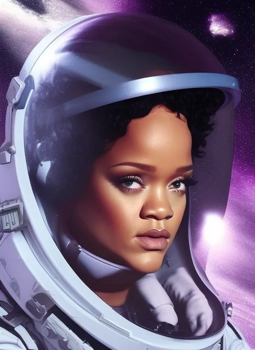 rihanna as an Astronaut 