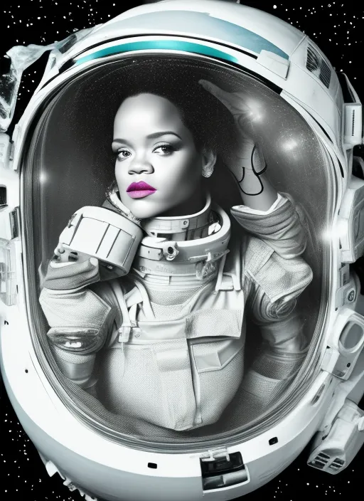 rihanna as an Astronaut 