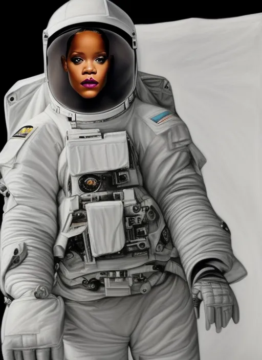 rihanna as an Astronaut 