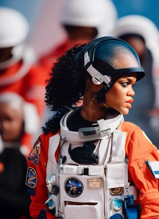 rihanna as an Astronaut 