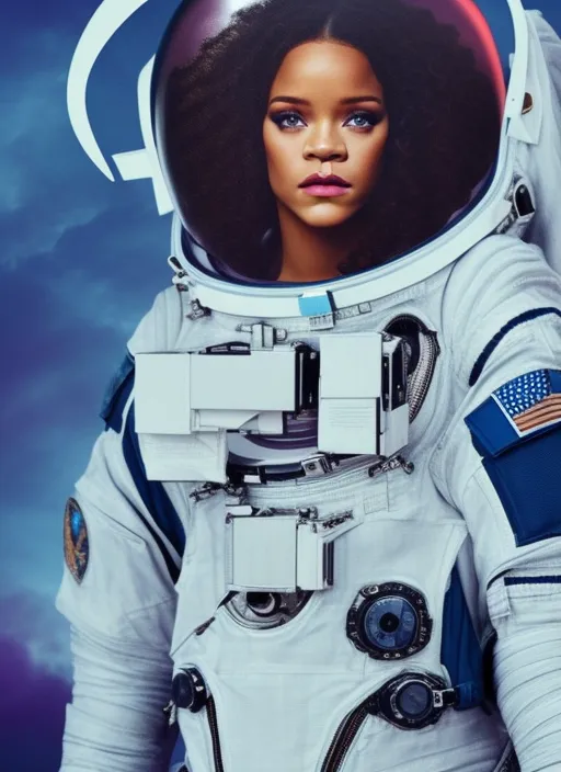 rihanna as an Astronaut 