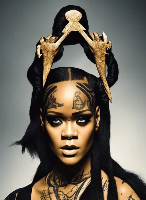 rihanna as a shaman priest