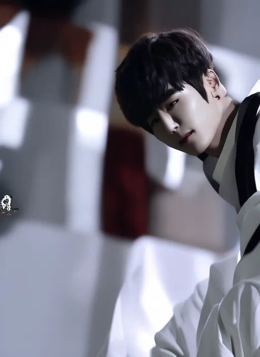 Jung Kook in white robe