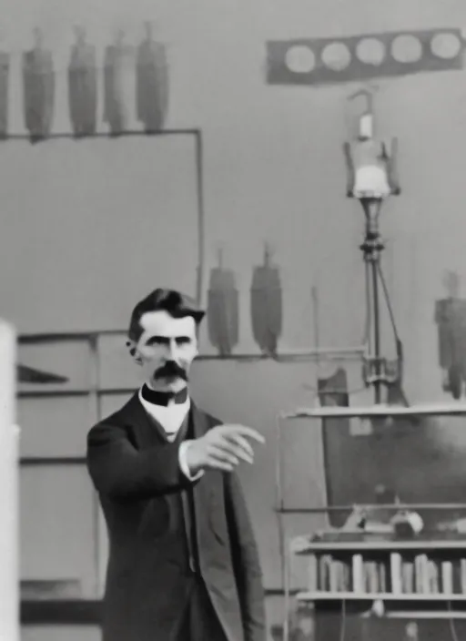 nikola tesla teaching students video

