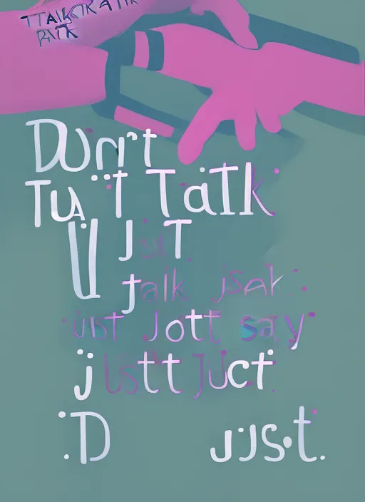 DON'T TALK, JUST ACT. DON'T SAY, JUST DO. DON'T PROMISE JUST PROVE.