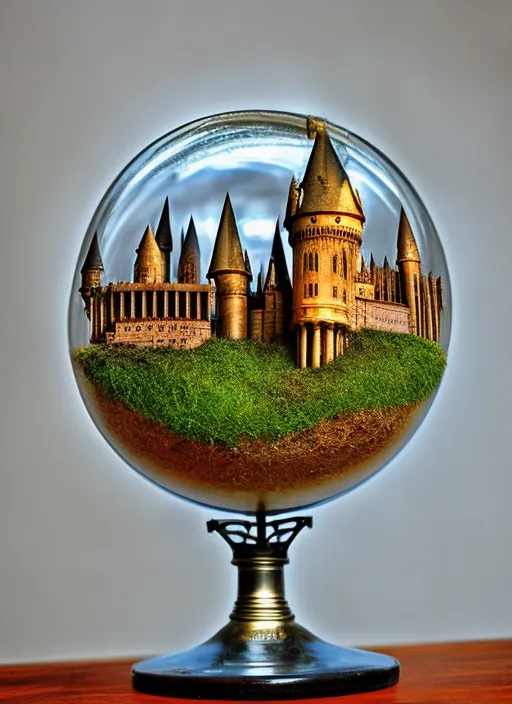 Hogwarts in a glass globe