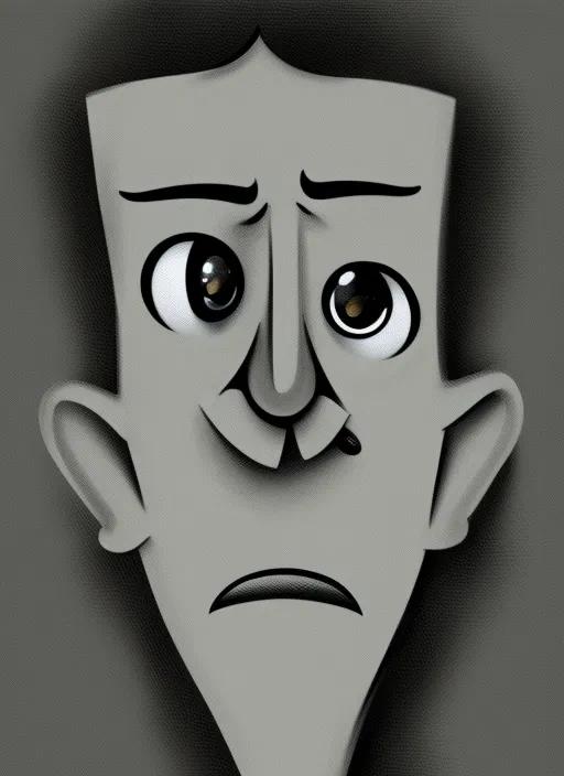 googly eyed man talks in cartoon style