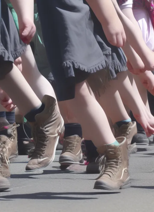 feet are marching