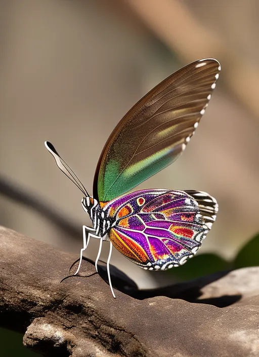 Colourful Butterfly made Black and White. make it black and white