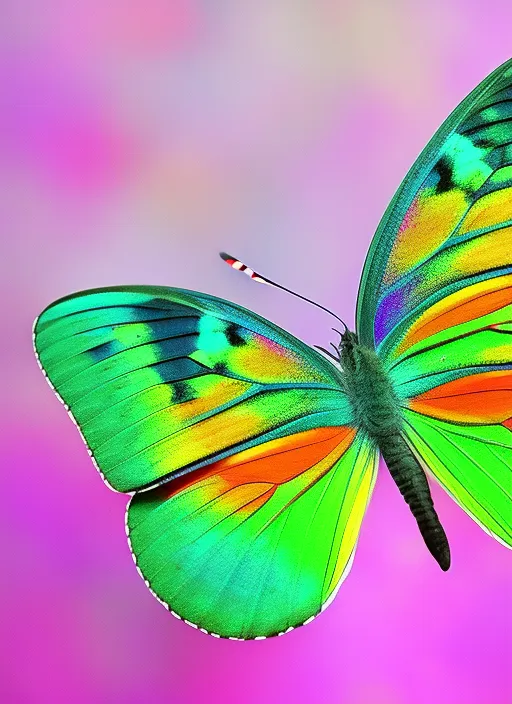 Colourful butterfly with 1 billion colours