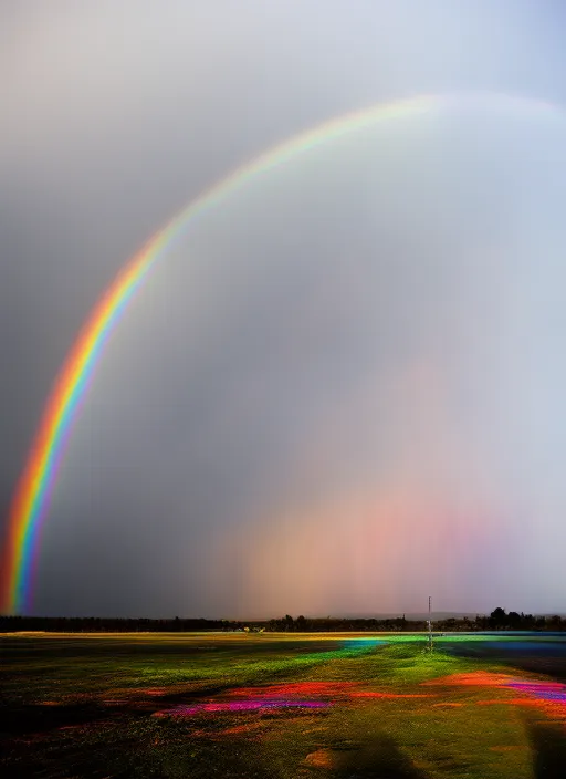 rainbow after nuclear exposlosion