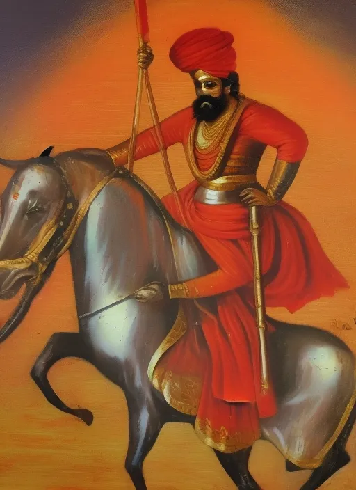 Chatrapati shivaji maharaj on horse 