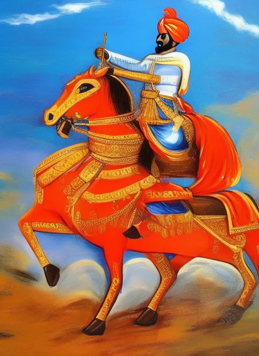 Chatrapati shivaji maharaj ride on a horse