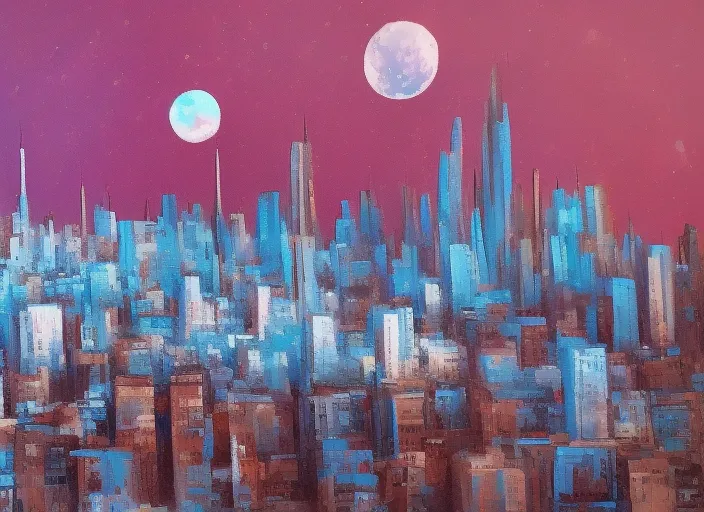 City on the moon