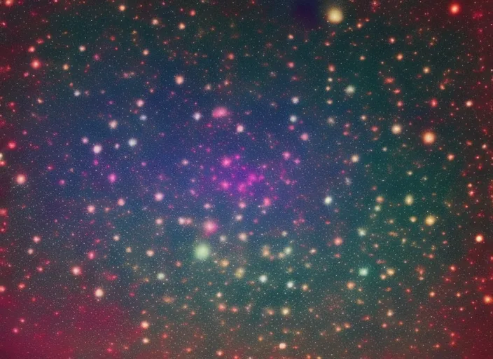 A colorful space filled with lots of stars. (Photo. crisp, high resolution: +10). make it look like a postcard from a faraway galaxy. A colorful space filled with lots of stars. (Photo. blurry, ugly, deformed, jpeg, low resolution: -1). make it look like a postcard from a faraway galaxy