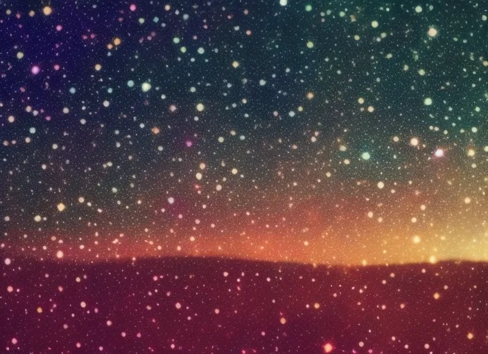 A colorful space filled with lots of stars. (Photo: 2 | blurry, ugly, deformed, jpeg, low resolution: -1). make it look like a postcard from a faraway planet