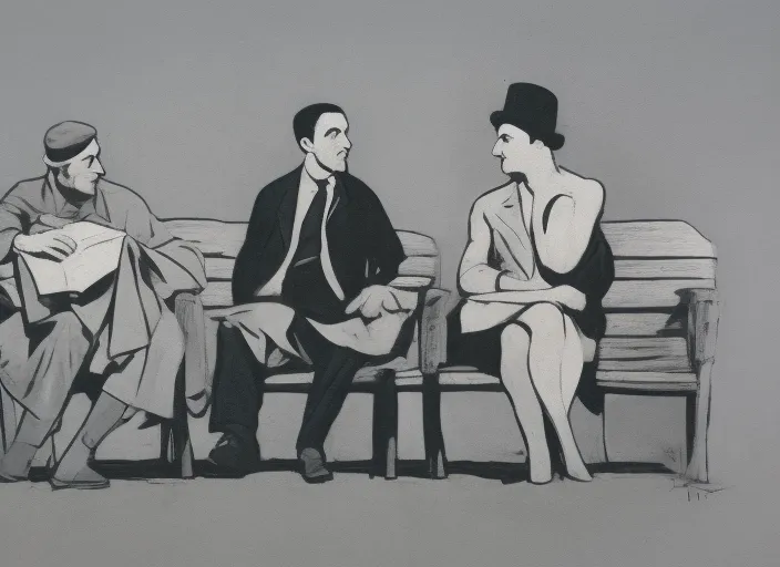 2 men and one women discussing 