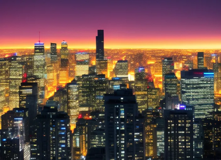 energy and excitement of the bustling city at midnight, bright lights of the skyscrapers illuminate the dark sky, casting a golden glow on the busy streets below, Crowds of people,rushing from one place to another, their faces lit up with excitement and anticipation,foreground, a lone figure stands still, looking up at the towering buildings with a mixture of awe and wonder, chaos, taking a moment to reflect on the beauty and majesty of the city at its most alive::3.9 https://firebasestorage.googleapis.com/v0/b/noonshot-prod.appspot.com/o/midjourney%2Fimages%2F4336a5bd-b185-4ffc-ad7c-41543670bb55?alt=media&token=60553d87-d0f2-41c4-ad34-a18b82029912:: realistic::3.1 surreal::2.3 candlelight::2.6 dusk::2.5 sunlight::1.4 360 panorama::2.3 miniature faking::0.5 panorama::2.5 satellite imagery::0.3 matte black color::2 neon blue color::2.3 yellow::0.3 white::1.8 turquoise::0.4 --ar 1:1 --v 4 --quality 2 --chaos 45