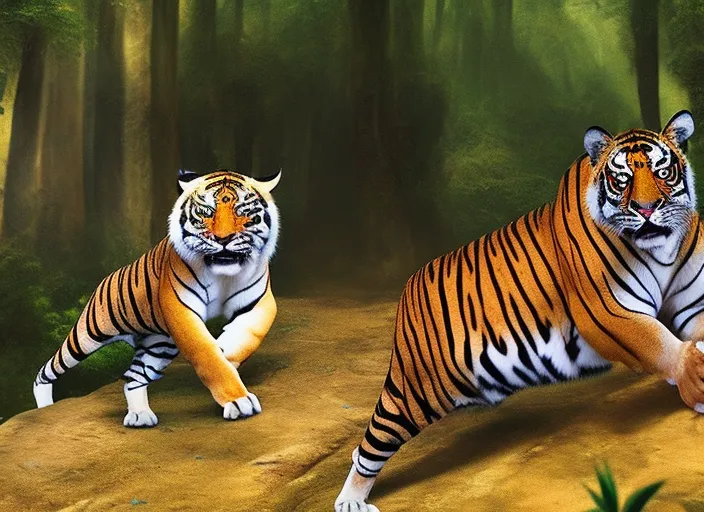 Rajesh, a poor villager from a remote village, is traveling through a dense forest to visit his family in another town. As he walks, he suddenly hears the growling of a ferocious tiger, which has been stalking him for a while. The tiger, hungry and desperate for food, launches an attack on Rajesh.

