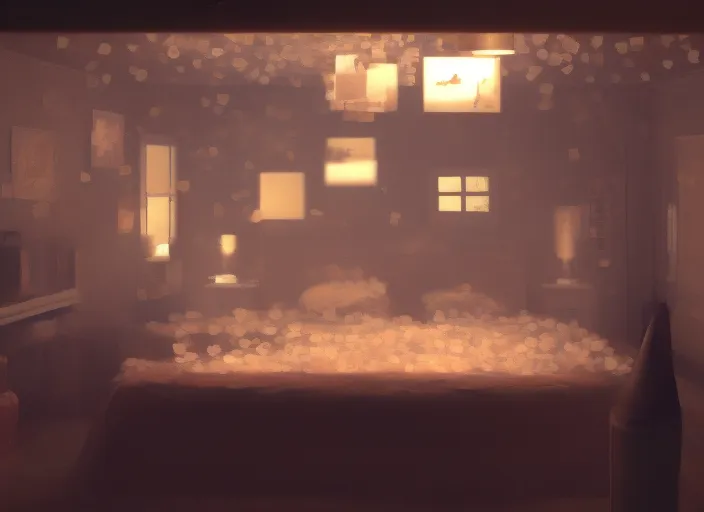 a house full of dollars, cinematic lights