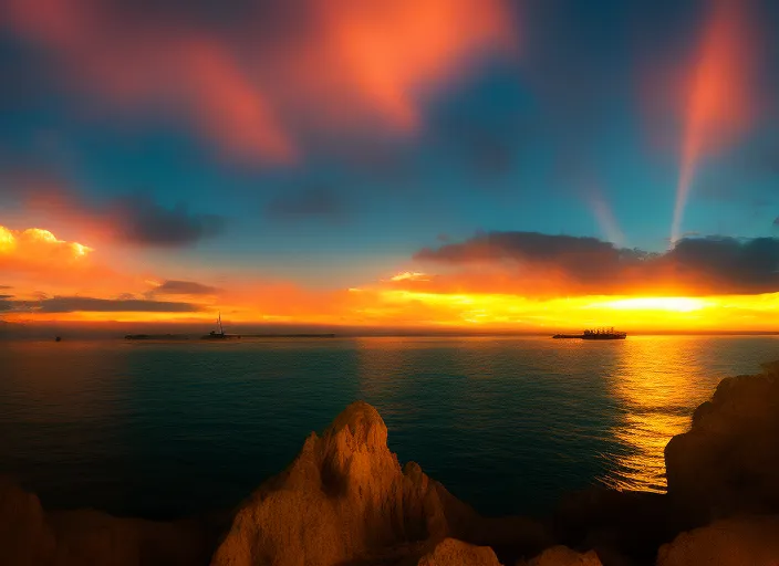 golden paradise, cinematic lights