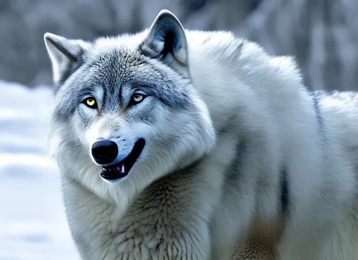 An ice wolf