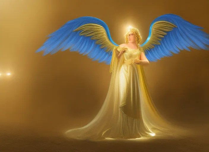 Lights golds angel