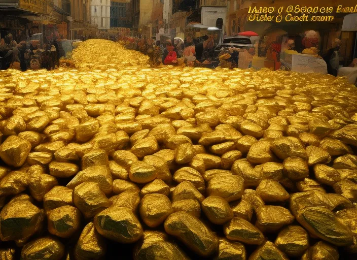 abundance of gold and rich 