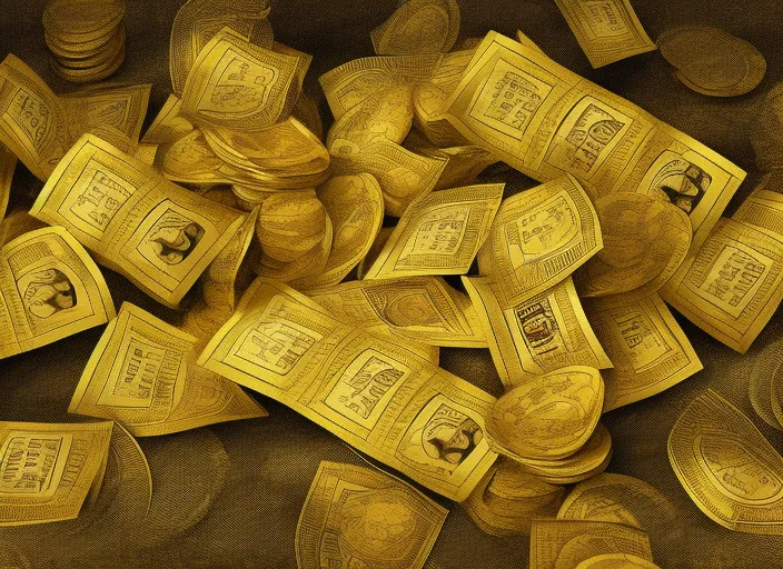 gold, money and fortune