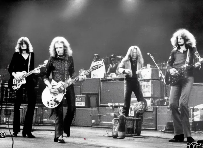 led zeppelin with yhe full band a live 8k
