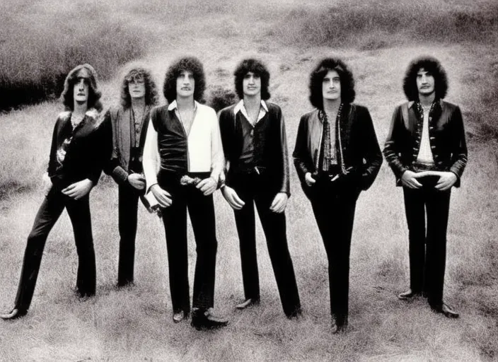 led zeppelin with
the full band

