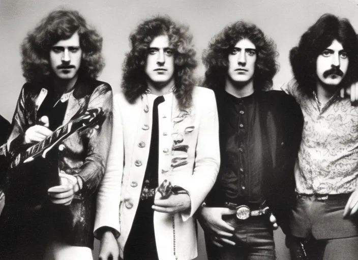 led zeppelin with the full band
