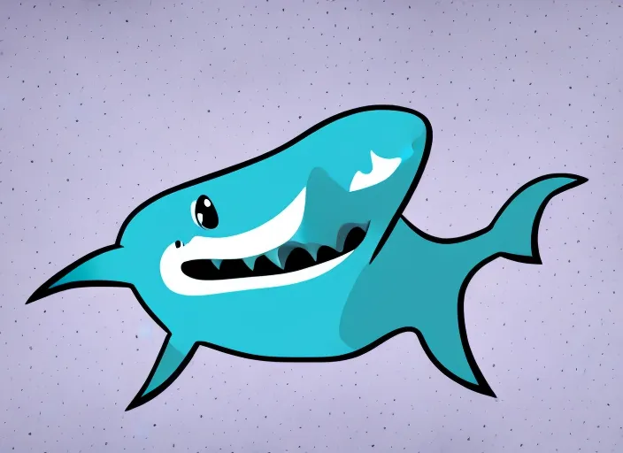 small cartoon shark dancing and singing 
