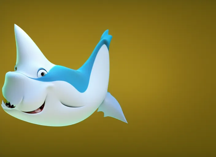 small cartoon shark dancing and singing 
