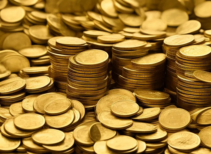 money and gold everywhere 