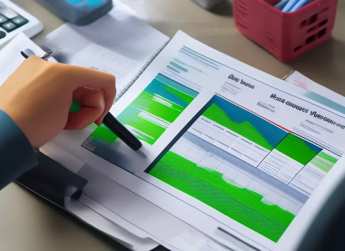 a accountant officer work with excel