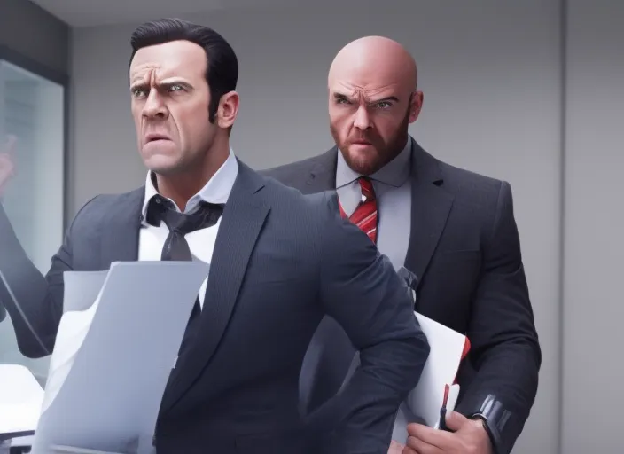 man angry at the accountant