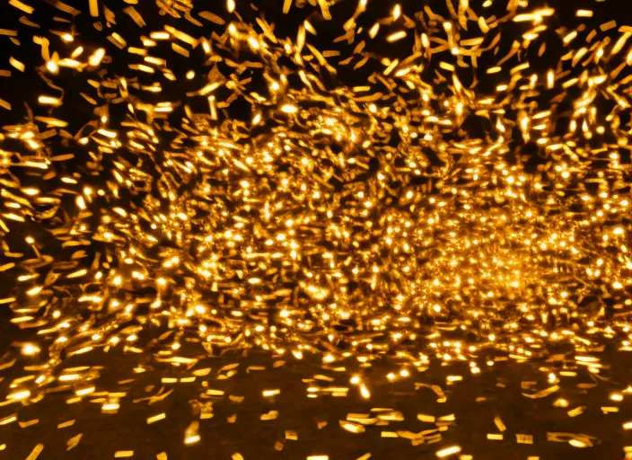 pile of money irradiating golden lights