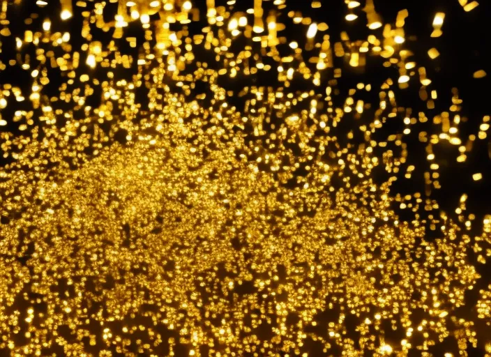 piles of money irradiating golden lights