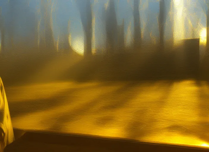 golden money  irradiating golden light