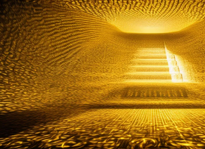golden money  irradiating golden light