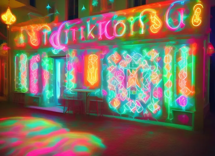 tiktok neon lights