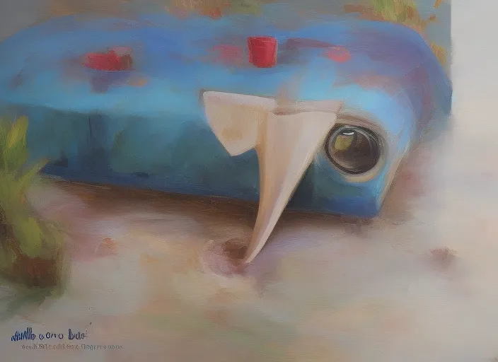 un ojo azul parpadeando