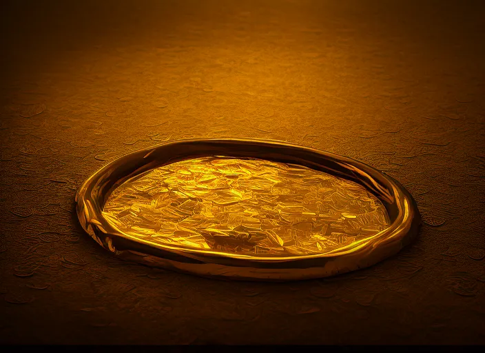 money, gold, fortune irradiating golden light